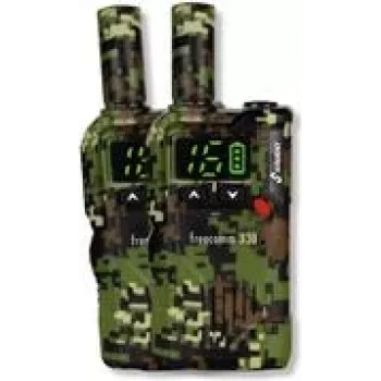 Walkie-talkie palmare Stabo Freecomm 330 — confezione da 2, modello 20330, portata fino a 8 km