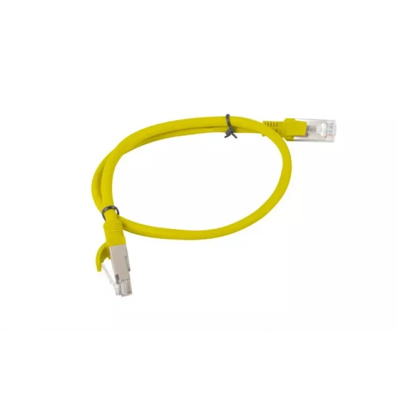 Lanberg PCU6-20CC-0050-Y Cavo patch Cat.6 UTP, 0,5 m, Giallo, confezione da 10