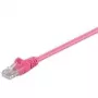 Wentronic Goobay cavo patch CAT 5e, U/UTP, magenta, 2 m - mix rame CCA (95226)
