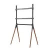 LogiLink BP0078 supporto TV da pavimento, 49-70 pollici, 4 gambe in legno di noce, 40 kg, nero