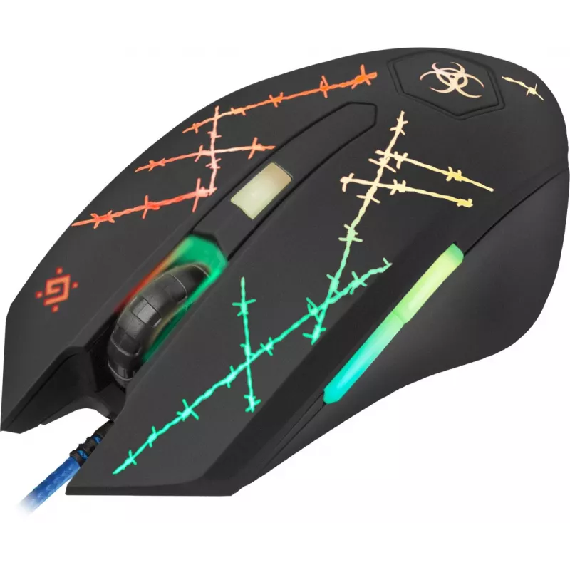 Mouse gaming Defender Forced GM-020L ambidestro USB Type-A ottico 3200 DPI