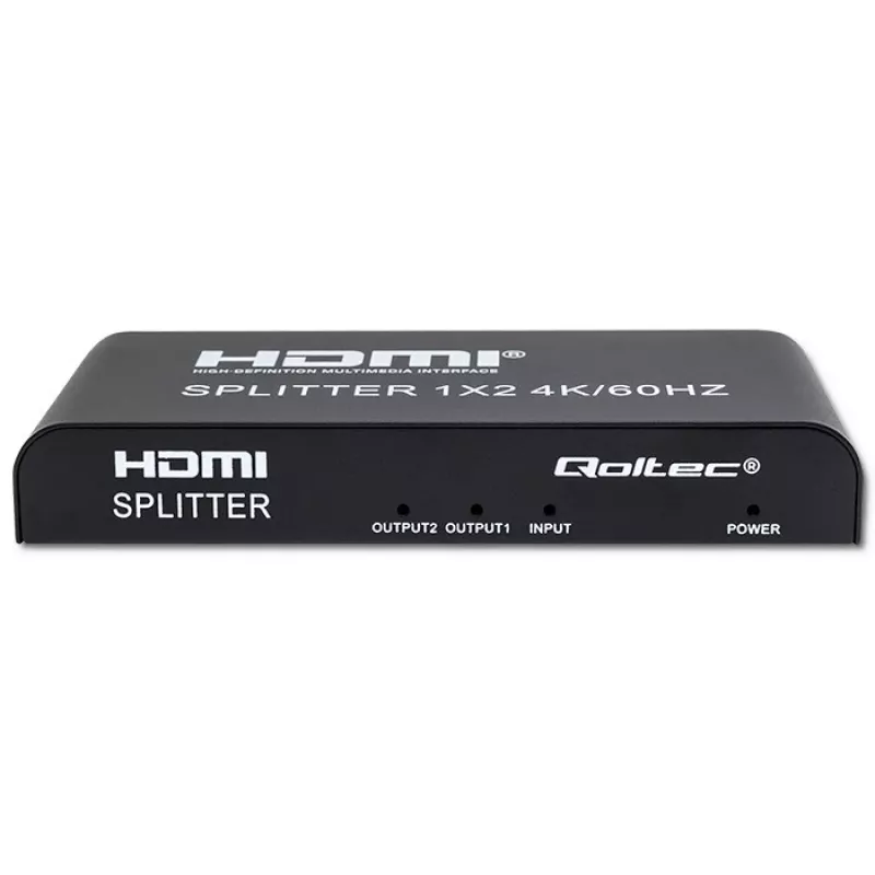Qoltec 51797 Splitter HDMI attivo 2 x HDMI 4K x 2K | 6 Gb/s | 60 Hz