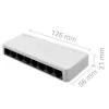 Switch di rete QOLTEC 52246 — 8 porte RJ45, 100 Mbps