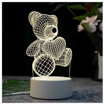 Lampada da notte Extralink HOME cuore illusione ottica 3D lampada da comodino USB