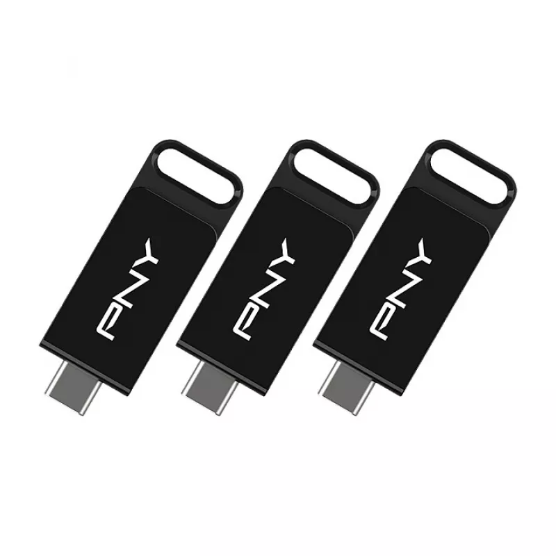 PNY Elite 128 GB USB-C 3.2 Gen 1 chiavetta USB, confezione da 3 (Retail)