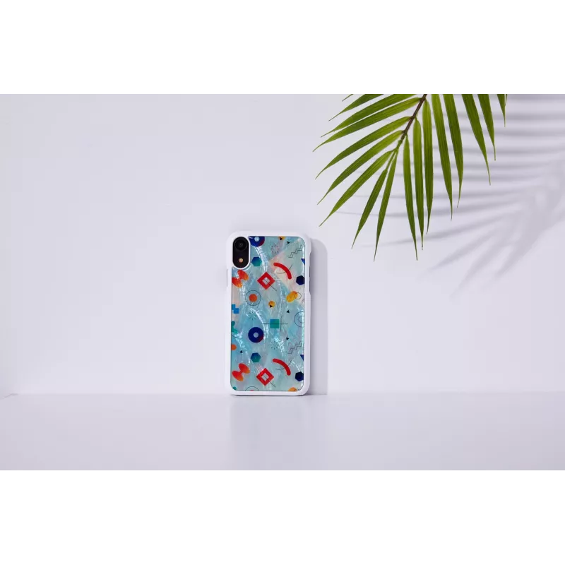 Custodia per smartphone iKins per iPhone XR — custodia protettiva Poppin Rock bianco