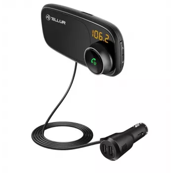 Supporto magnetico per cellulare Tellur FMT-B6 nero — angolo regolabile, compatibile con smartphone