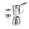 Macchina per espresso Adler AD 4419 — corpo in acciaio inox, dimensioni compatte