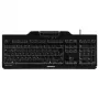 CHERRY KC 1000 SC tastiera universale USB AZERTY belga nero
