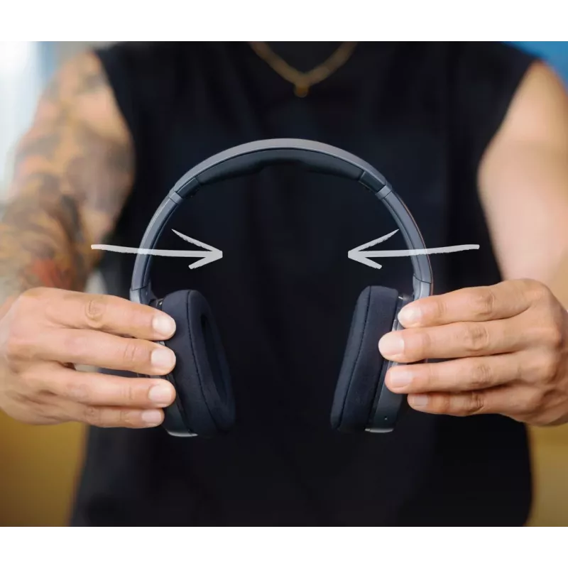 Skullcandy Crusher 540 Active S6EVW-T992 cuffie over-ear, wireless e cablate, Bluetooth, Sensory Bass, batteria da 40 h, pieghevoli, Black Coal