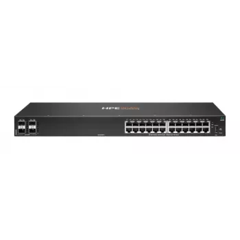 HPE - Aruba 6000 24G 4SFP Switch - Switch - L3 - managed 24 x 10/100/1000 + 4 x Gigabit SFP flusso d'aria laterale montaggio a rack AC 100 127 V / 200 240 V