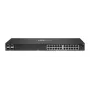 HPE - Aruba 6000 24G 4SFP Switch - Switch - L3 - managed 24 x 10/100/1000 + 4 x Gigabit SFP flusso d'aria laterale montaggio a rack AC 100 127 V / 200 240 V