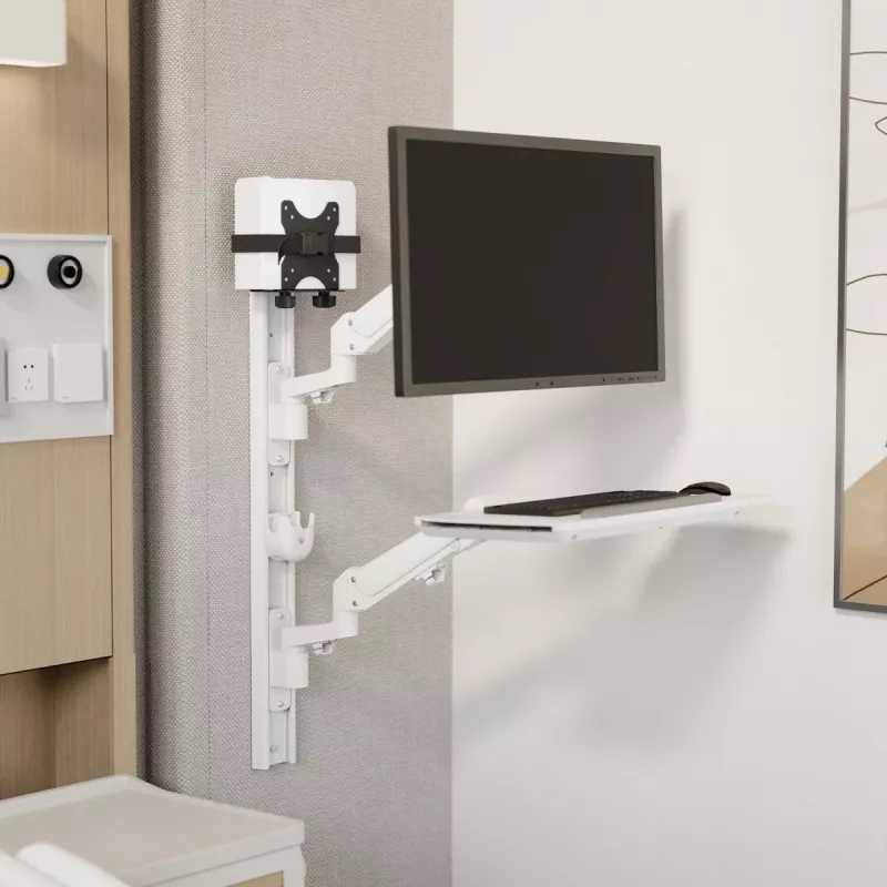 Supporto per mini computer MACLEAN MC-115B — supporto compatto regolabile in altezza per piccoli case PC