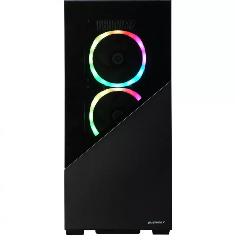 Enermax K8 - midi tower - PC - nero - ATX - micro ATX - Mini-ITX - SPCC - vetro temperato - gaming (ECA-EK8-BB-ARGB)