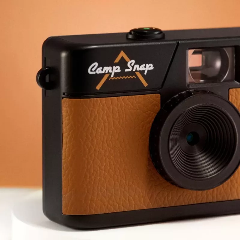 Fotocamera digitale senza display Camp Snap CS-V105-BR-JP — fotocamera compatta marrone senza display
