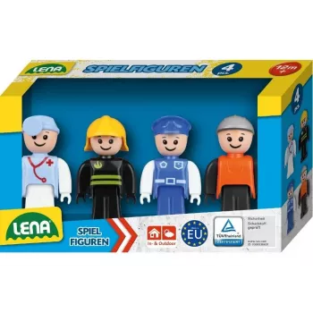 Set di personaggi giocattolo Lena 04490 blu – personaggi giocattolo in plastica, personaggi blu assortiti