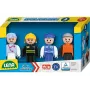 Set di personaggi giocattolo Lena 04490 blu – personaggi giocattolo in plastica, personaggi blu assortiti