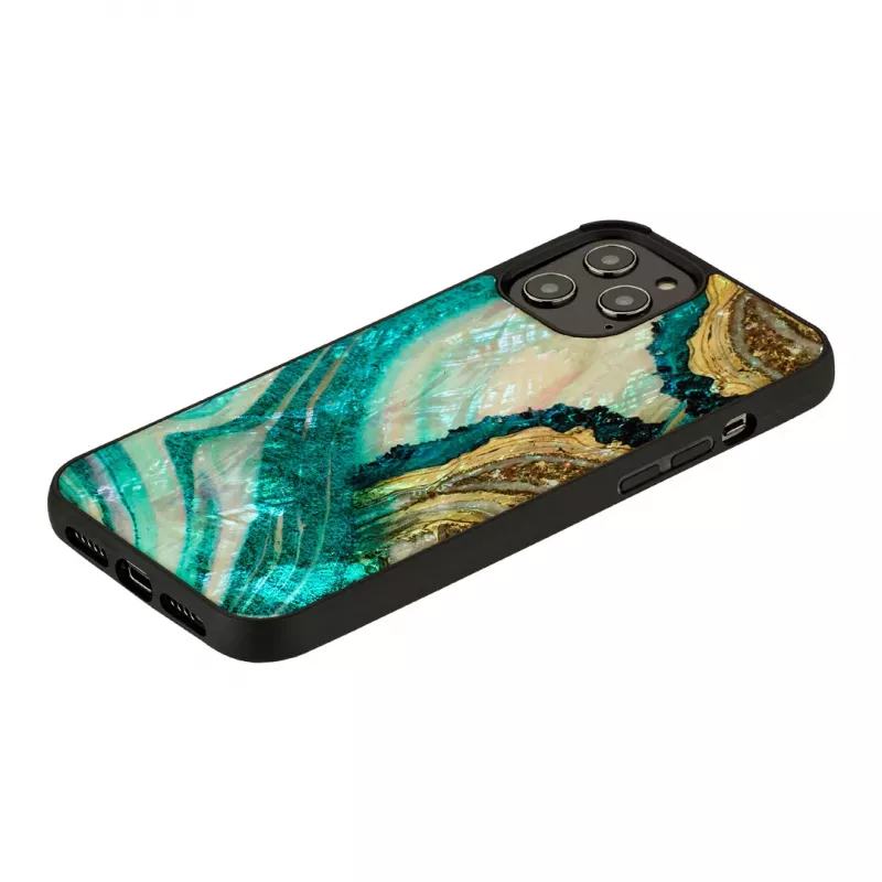 Custodia iKins per Apple iPhone 12 Pro Max – design aqua agate