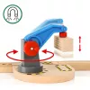 Brio World Set di partenza treno merci con gru