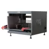Organizer per cavi da rack TECHLY 367652 con fissaggio adesivo 3M, acciaio, 550×550×410 mm, nero