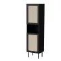 Armadio contenitore Cama Meble JUTA 50×39,5×190 cm, a pavimento da parete, nero con finitura Linol Calabria