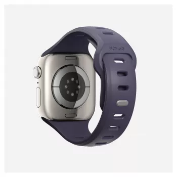Cinturino Nomad Tempo Band viola in gomma, compatibile con smartwatch, larghezza 18 mm, polso 135–175 mm