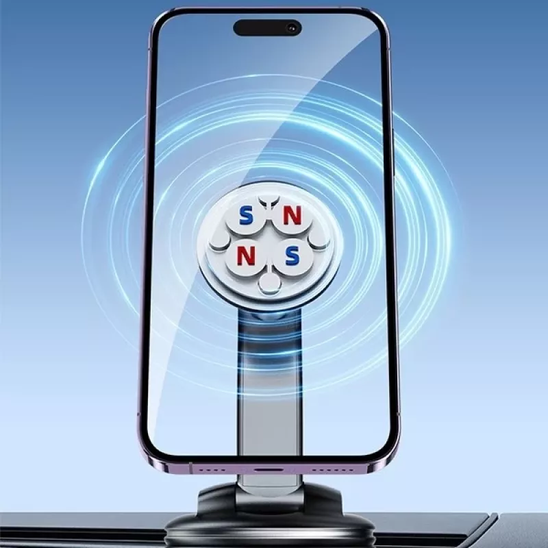 Supporto magnetico per cellulare Awei X45 per montaggio su parabrezza e cruscotto, compatibile con smartphone