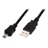 Digitus ASSMANN - cavo USB - USB Type-A, 4 poli (M) - Mini-USB, Type-B (M) - 1 m (USB / Hi-Speed USB) - stampato - nero (AK-300108-010-S)