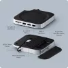 Dock/replicatore di porte per laptop Satechi ST-GNMMES — hub USB 3.2 Gen 2 Type-C con filo, USB-A & SD, argento