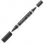 Pennarello indelebile Staedtler Lumocolor Duo punta fine/tonda nero