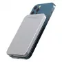 Powerbank RealPower PB-5000 MAG argento 5.000 mAh