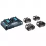 MAKITA alimentatore KIT 18V (BL1850Bx4+DC18RD) MAKPAC