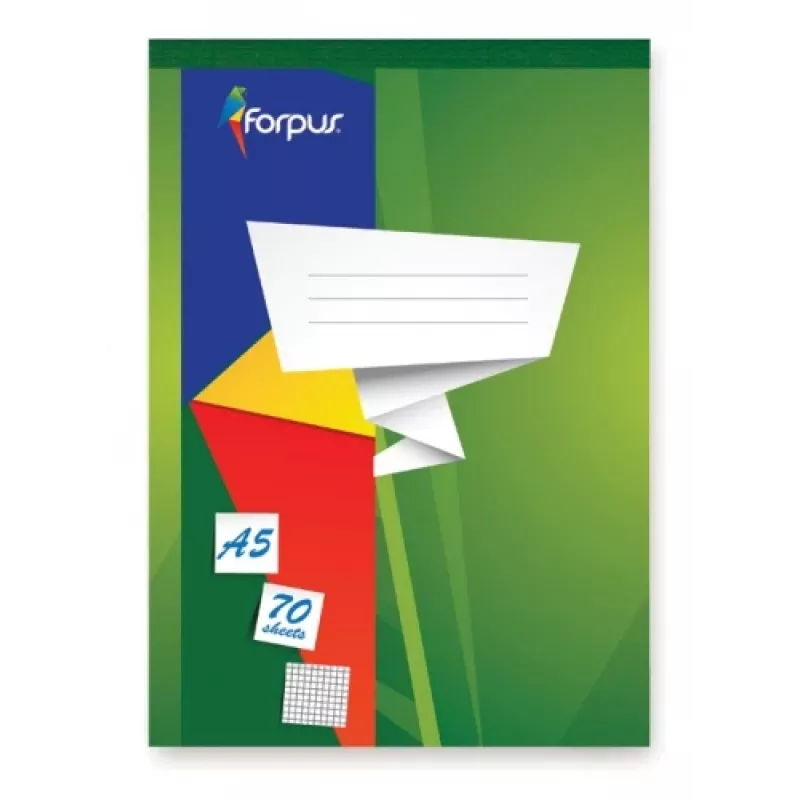Quaderno, fogli rimovibili, Forpus, A5/70, a quadretti 0723-002