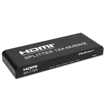 Qoltec 51799 Splitter HDMI attivo 4 x HDMI 4K x 2K | 6 Gb/s | 60 Hz