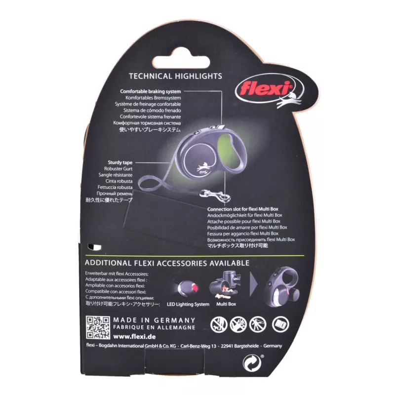 Flexi Black Design S 5 m guinzaglio automatico per cani
