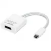Adattatore USB, connettore maschio USB-C > connettore femmina DisplayPort (bianco, 11 cm)