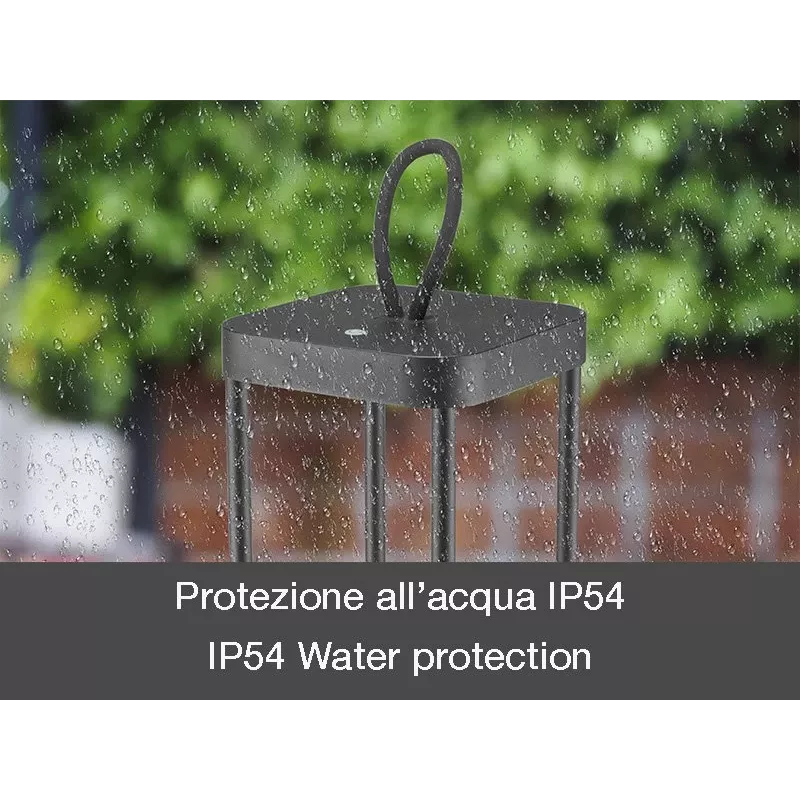 Lanterna ricaricabile Beper P207ILI100 — nera, illuminazione LED portatile