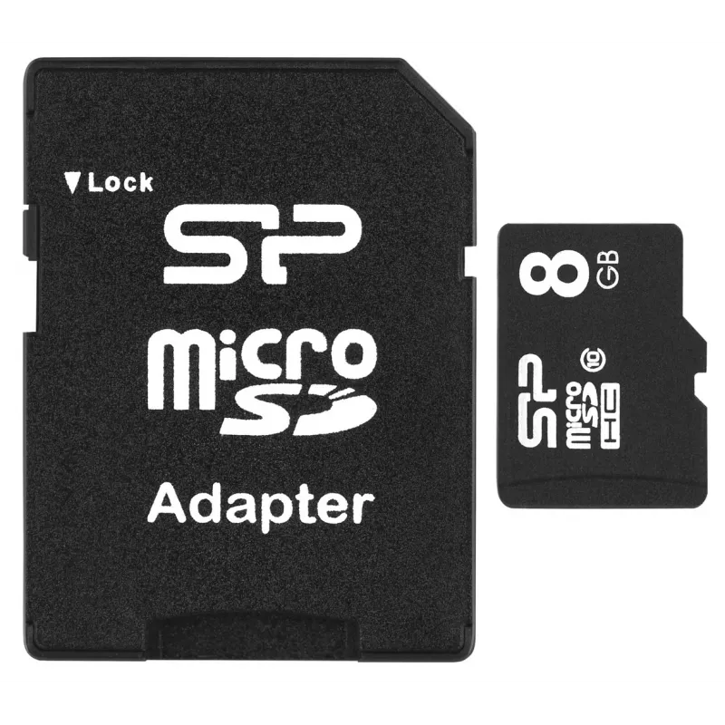 Scheda di memoria Silicon Power SP008GBSTH010V10SP 8 GB MicroSDHC Class 10