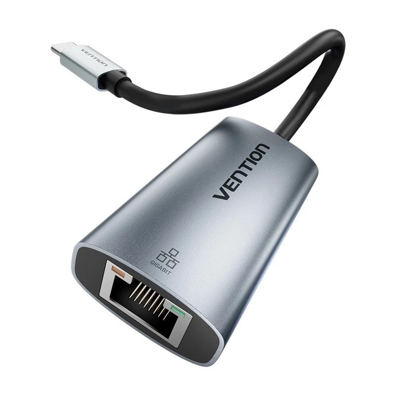 Adattatore Vention CFP USB Type-C su Gigabit Ethernet 1000 Mbit/s, grigio