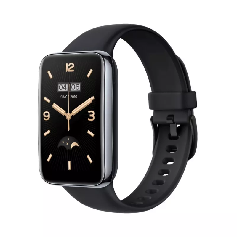 Cinturino in silicone FIXED per Xiaomi Mi Smart Band 7 Pro – nero, regolabile, resistente all'acqua