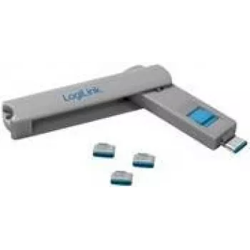 LOGILINK AU0052 blocco porte USB-C 1x chiave e 4x lucchetti