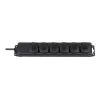 Ciabatta IP44 6 vie nero 2m H07RN-F 3G1,5 (1159970)
