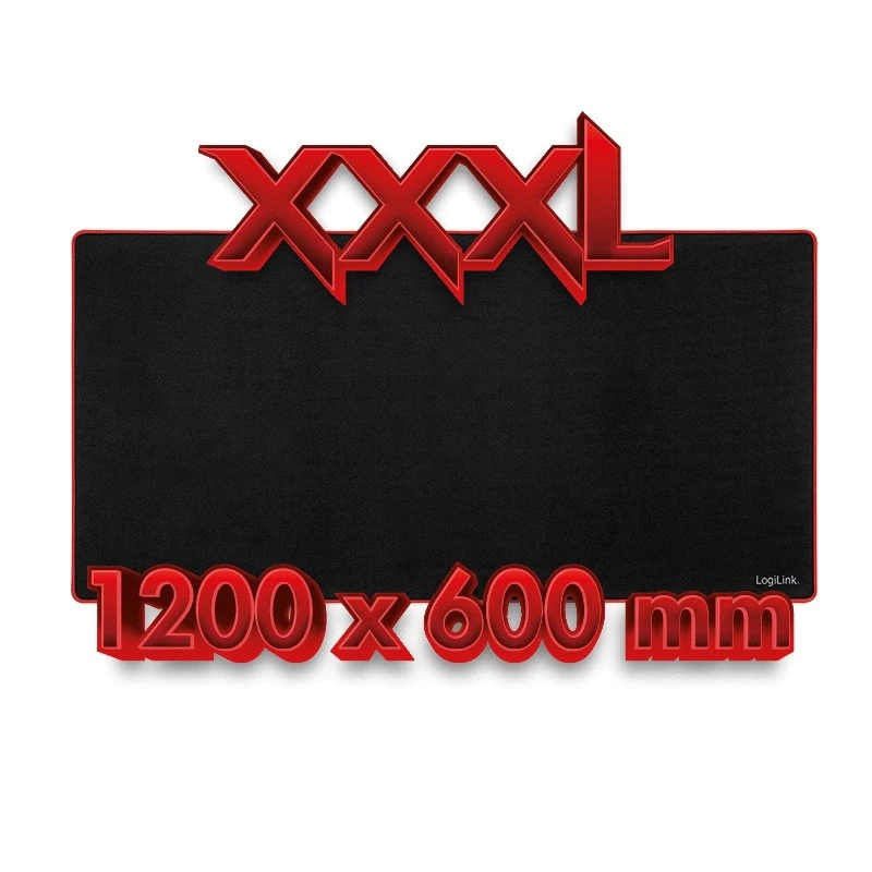 Tappetino per mouse gaming XXXL, nero