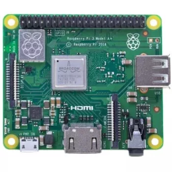 Raspberry Pi 3 Model A+ - computer a scheda singola - Broadcom BCM2837B0 / 1,4 GHz - RAM 512MB - 802,11a/b/g/n/ac, Bluetooth 4,2 (Raspberry Pi 3 Model A+)