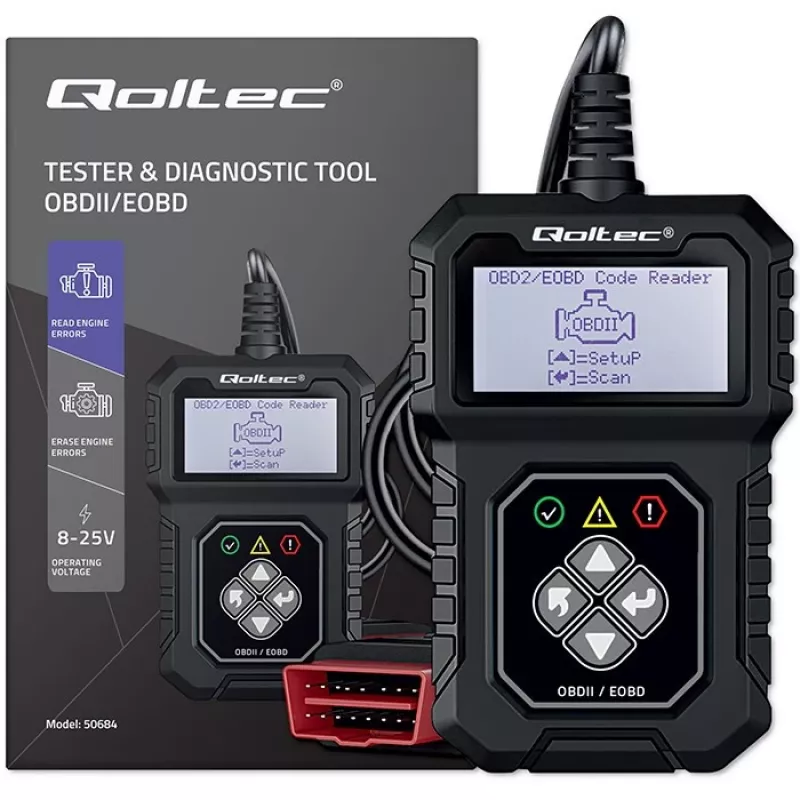 Tester diagnostico OBDII QOLTEC ProLine (modello 50684)