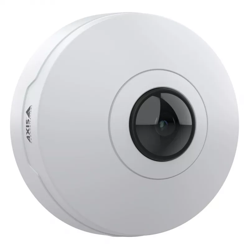 Axis M4327-P 02636-001 telecamera IP panoramica mini dome per interni, 6 MP, fisheye 180/360°, soffitto/parete, bianca