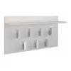 Appendiabiti Top e shop WIESZAK 2F BIEL MAT, truciolare, 7 ganci, 700×200×400 mm