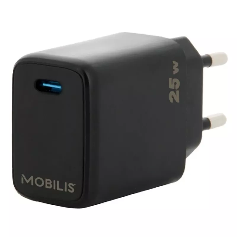 Caricabatterie per dispositivi mobili Mobilis 001380 universale nero AC ricarica rapida
