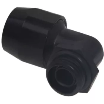 Raccordo a vite Alphacool HF TPV metallo - 90° orientabile 12,7/7,6 mm - nero (17455)