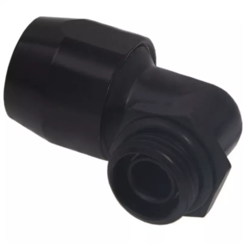 Raccordo a vite Alphacool HF TPV metallo - 90° orientabile 12,7/7,6 mm - nero (17455)